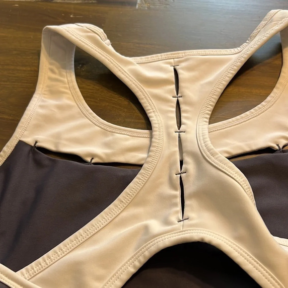 Soul Tack It Back Gray White Sports Bra Athletic Soul Cycle Plus Size XXL - Picture 6 of 7